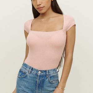 Reformation Bardot Knit Top
